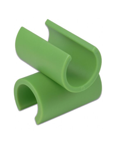 Conector plastic tip T pentru araci de 11 mm, set 24 buc, verde