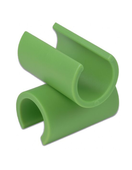 Conector plastic tip T pentru araci de 11 mm, set 24 buc, verde