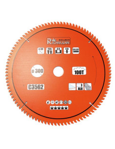 Disc circular vidia Multimaterial pentru aluminiu, lemn, 100 dinti, 300x30 mm, Richmann Exclusive