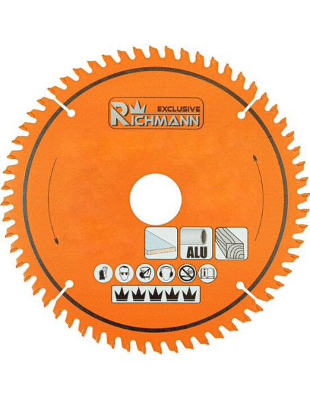 Disc circular vidia Multimaterial pentru aluminiu, lemn, 60 dinti, 210x30 mm, Richmann Exclusive