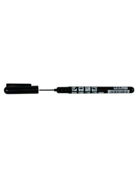Marker permanent, 1 mm, negru, subtire, cu varf lung, Richmann