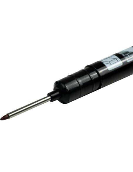 Marker permanent, 1 mm, negru, subtire, cu varf lung, Richmann