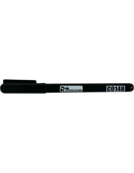 Marker permanent, 1 mm, negru, subtire, cu varf lung, Richmann