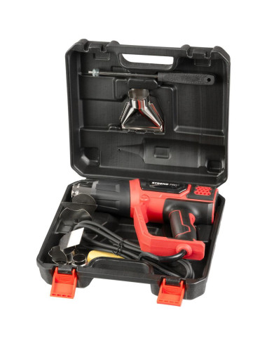 Pistol cu aer cald, 2000 W, cu accesorii, afisaj LCD, Strend Pro