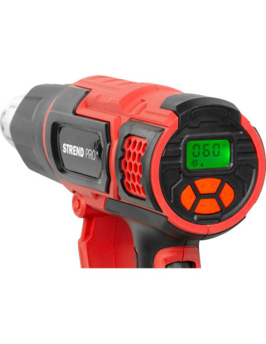 Pistol cu aer cald, 2000 W, cu accesorii, afisaj LCD, Strend Pro