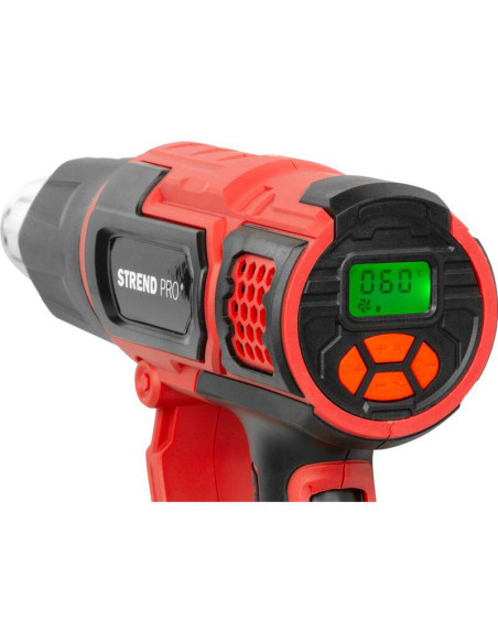 Pistol cu aer cald, 2000 W, cu accesorii, afisaj LCD, Strend Pro