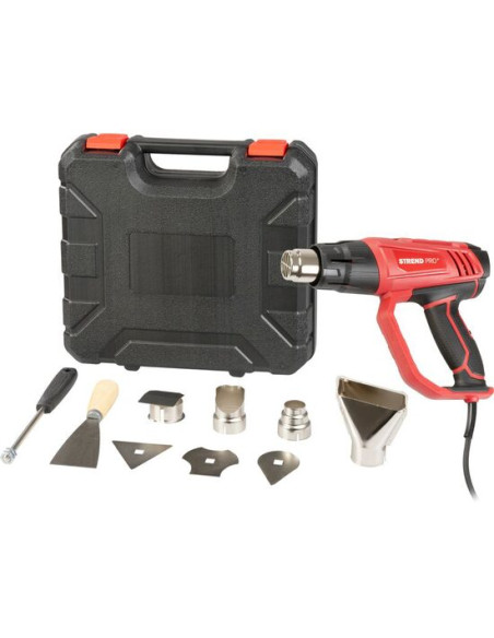 Pistol cu aer cald, 2000 W, cu accesorii, Strend Pro