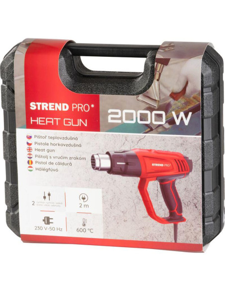 Pistol cu aer cald, 2000 W, cu accesorii, Strend Pro
