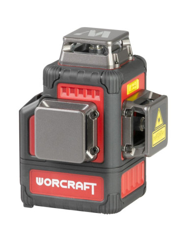 Nivela laser, verde, 360°, 3x3D, 20V Li-ion (acumulator neinclus), cu suport magnetic, geanta, ochelari, placa tinta, 50 m, Worc