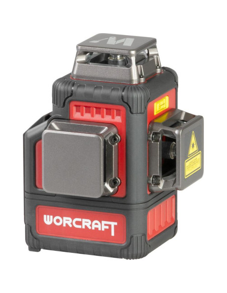 Nivela laser, verde, 360°, 3x3D, 20V Li-ion (acumulator neinclus), cu suport magnetic, geanta, ochelari, placa tinta, 50 m, Worc