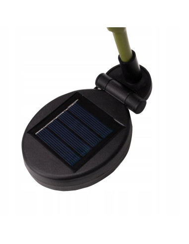 Lampa solara pentru gradina, Gardlov, trandafir cu 3 flori, 3 LED, 5 culori, 80 cm