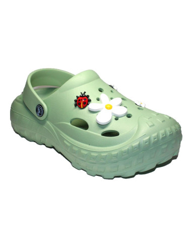 Papuci/saboti, clogs, pentru femei, spuma EVA, verde oliv deschis, marimea 38, Jose Amorales