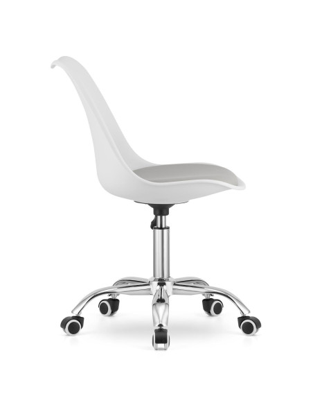Masa de toaleta/machiaj + scaun Alba, alb, cu oglinda si LED-uri, Irina, 94x43x141 cm