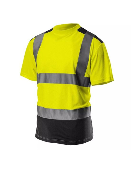 Tricou de lucru, reflectorizant, galben, model Visibility, marimea XL/56
