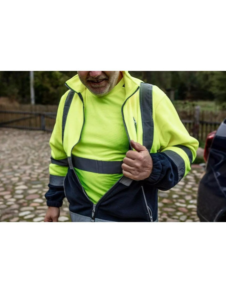Tricou de lucru, reflectorizant, galben, model Visibility, marimea XL/56
