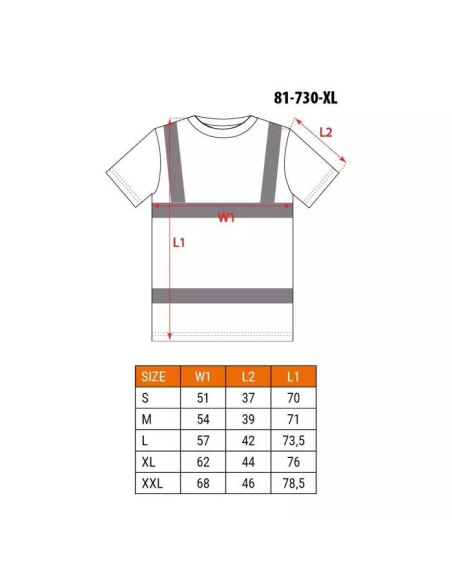 Tricou de lucru, reflectorizant, galben, model Visibility, marimea XL/56