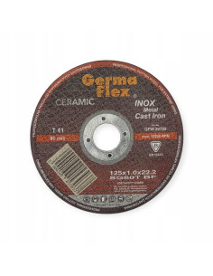 Disc debitat inox, ceramic, 125x1 mm, Germa Flex