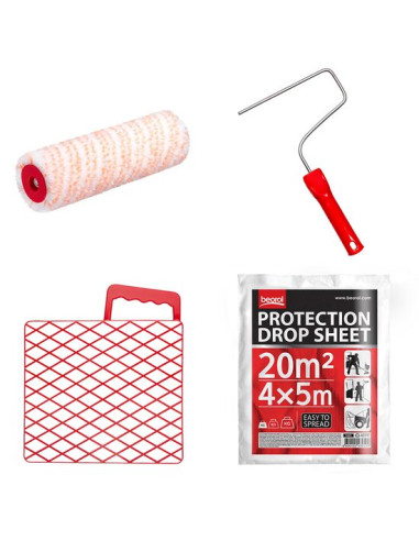 Rola cu gratar 23 cm/47 mm, poliamid + folie acoperire/protectie, 20 mp, Beorol