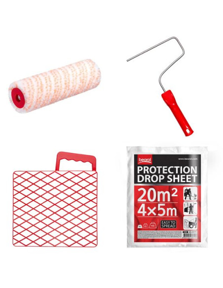Rola cu gratar 23 cm/47 mm, poliamid + folie acoperire/protectie, 20 mp, Beorol