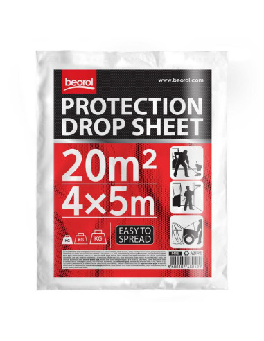 Rola cu gratar 23 cm/47 mm, poliamid + folie acoperire/protectie, 20 mp, Beorol