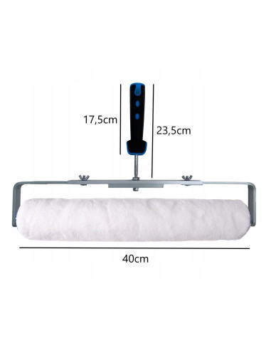 Rola cu maner, microfibra, 40 cm, fir 8 mm, pentru vopsele acrilice, latex, Painter