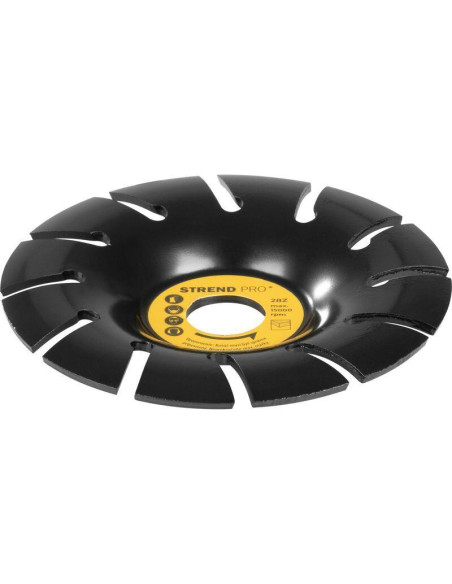 Disc circular slefuit, modelat, otel carburat, pentru lemn, plastic, gips-carton, 125 mm, Strend Pro