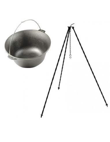 Set ceaun fonta cu trepied metalic, 14.5 L, Premium
