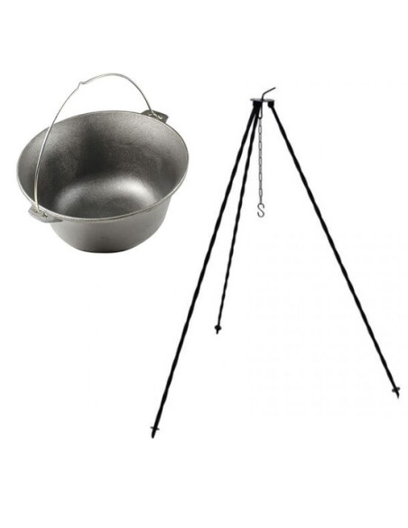 Set ceaun fonta cu trepied metalic, 14.5 L, Premium