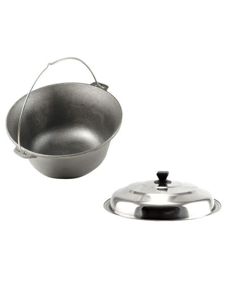 Set ceaun fonta cu capac inox, 10.8 L, Premium