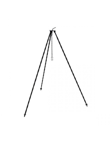 Set ceaun fonta cu capac emailat si trepied metalic, 14.5 L, Premium