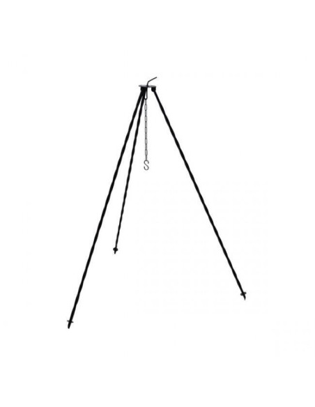Set ceaun fonta cu capac emailat si trepied metalic, 14.5 L, Premium