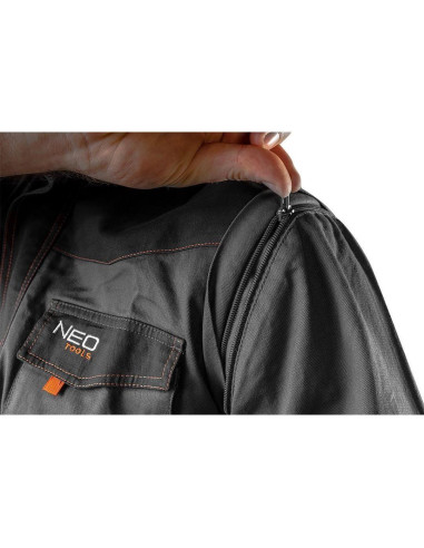 Geaca de lucru, convertibila in vesta, 2 in 1, maneci detasabile, bumbac, marimea XXXL/58, NEO