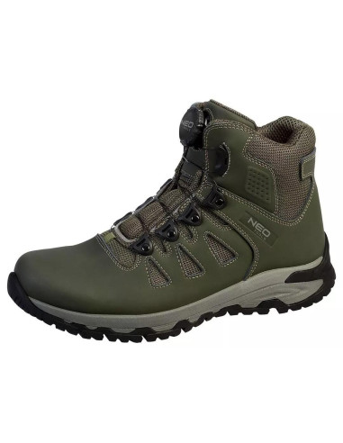 Bocanci de lucru, O2, SR, FO, sireturi cu buton de blocare, piele nabuc, marimea 40, NEO