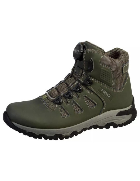 Bocanci de lucru, O2, SR, FO, sireturi cu buton de blocare, piele nabuc, marimea 40, NEO