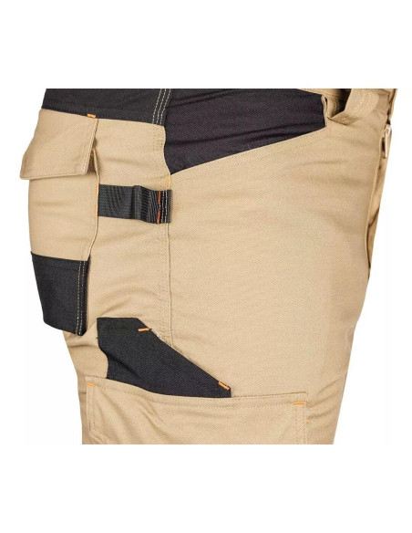 Pantaloni de lucru, poliester, bumbac, intariri genunchi, model Mix&Match, bej, marimea XL/54, NEO
