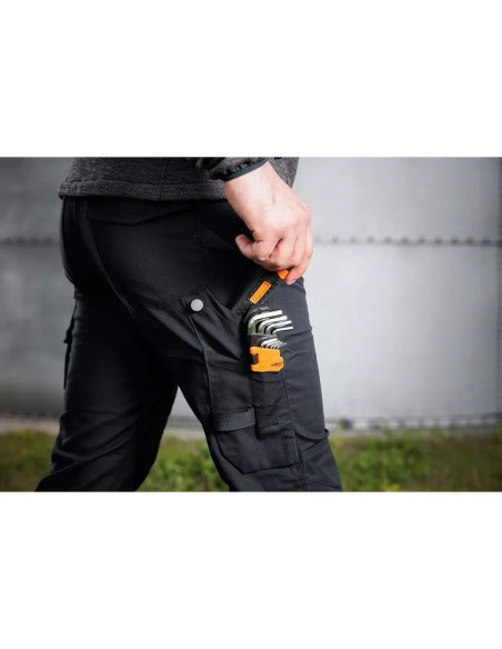 Pantaloni de lucru, bumbac si poliester, model Mix&Match, negru, marimea XL/54, NEO