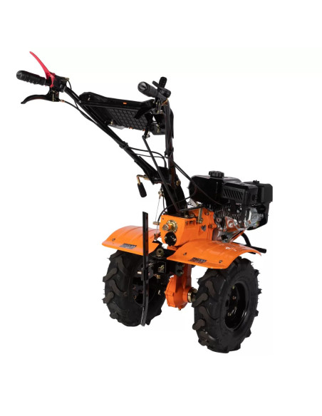 Motocultor cu accesorii 7.5CP Rarita ajustabila, Freze si Roti metalice Detoolz DZ-M125