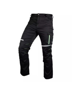 Pantaloni de lucru, bumbac, poliester, intariri genunchi, model Mix&Match, negru, marimea L/52