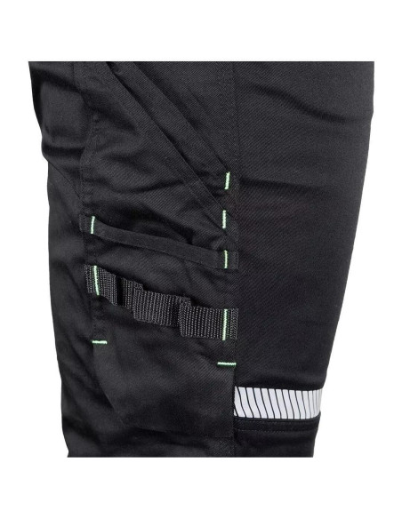 Pantaloni de lucru, bumbac, poliester, intariri genunchi, model Mix&Match, negru, marimea XL/54