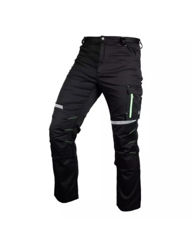 Pantaloni de lucru, bumbac, poliester, intariri genunchi, model Mix&Match, negru, marimea M/50