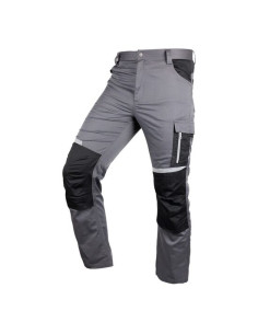 Pantaloni de lucru, bumbac, poliester, intariri genunchi, model Mix&Match, gri, marimea L/52, NEO
