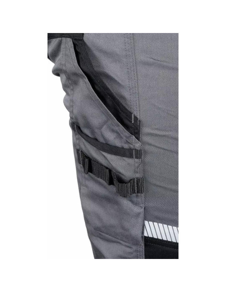 Pantaloni de lucru, bumbac, poliester, intariri genunchi, model Mix&Match, gri, marimea L/52, NEO
