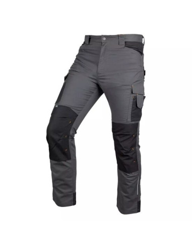 Pantaloni de lucru, poliester, bumbac, intariri genunchi, model Mix&Match, gri, marimea L/52, NEO