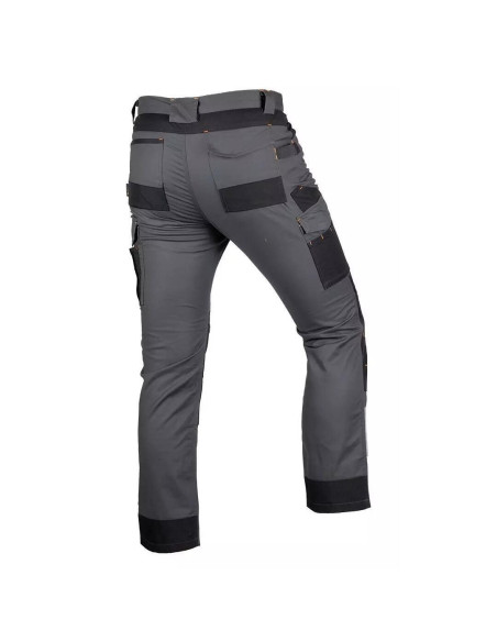 Pantaloni de lucru, poliester, bumbac, intariri genunchi, model Mix&Match, gri, marimea L/52, NEO