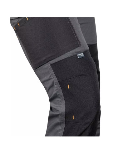 Pantaloni de lucru, poliester, bumbac, intariri genunchi, model Mix&Match, gri, marimea L/52, NEO