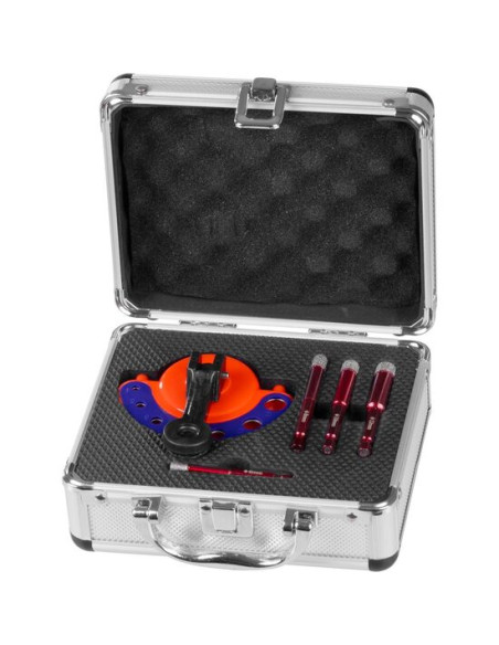 Set burghie diamantate cu ghidaj, 5 piese, 6-8-10-12 mm, HEX, Strend Pro Premium