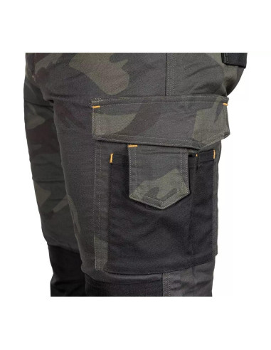 Pantaloni de lucru, poliester, bumbac, model Mix&Match, camuflaj verde inchis, marimea M/50