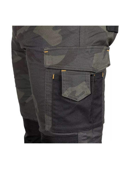 Pantaloni de lucru, poliester, bumbac, model Mix&Match, camuflaj verde inchis, marimea M/50