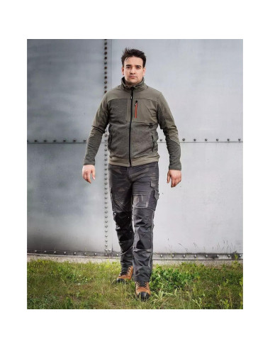 Pantaloni de lucru, poliester, bumbac, model Mix&Match, camuflaj verde inchis, marimea M/50