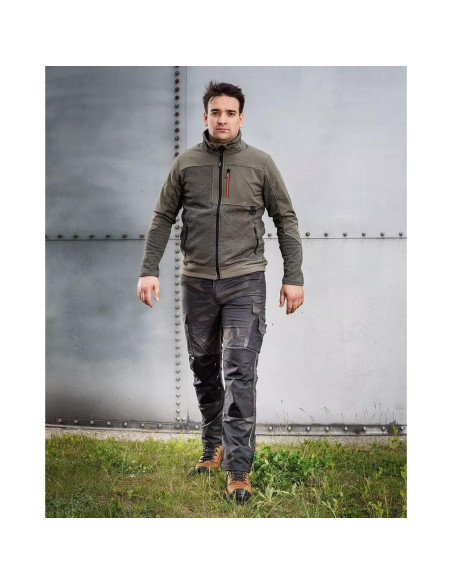 Pantaloni de lucru, poliester, bumbac, model Mix&Match, camuflaj verde inchis, marimea M/50